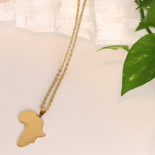 Load image into Gallery viewer, Large Gold Africa Necklace
